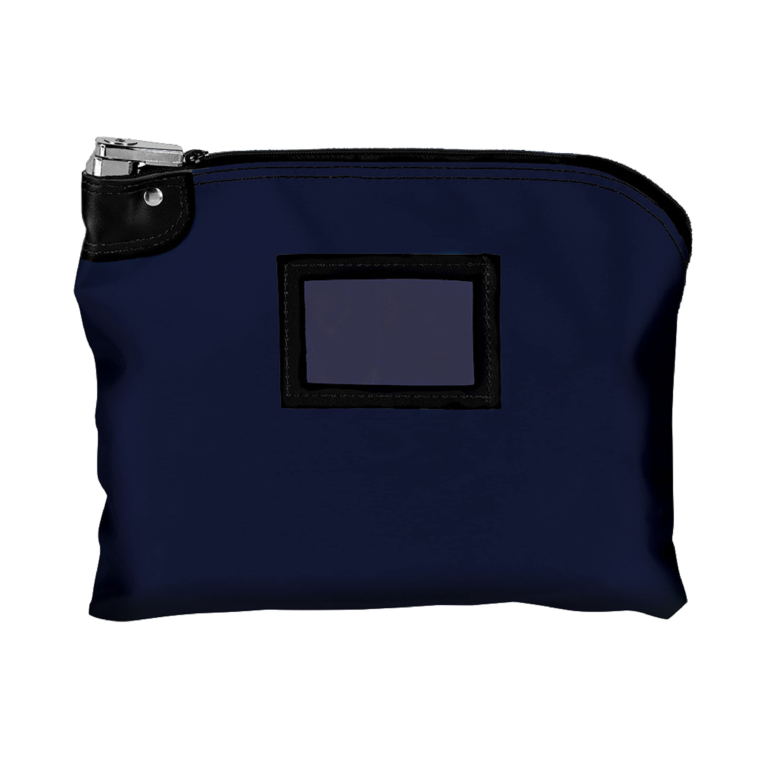 Photo 1 of BankSupplies?Laminated Nylon Locking Deposit Bag | Navy Blue |?15W x 11H | 2 Keys Included for Each Bag | HIPAA |?Puncture Resistant Laminated Nylon | Double Stitched Seams