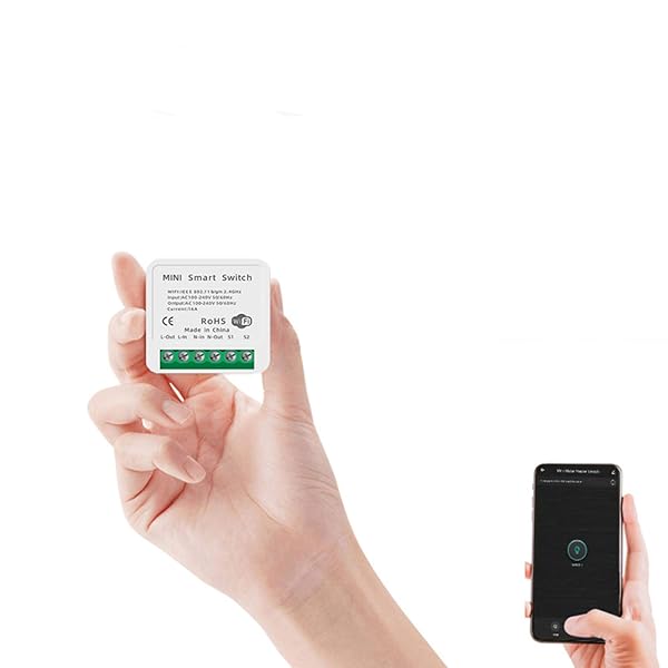 ZIXING Mdulo Smart Life Switch DIY WiFi Smart Light Switch 16A Mini Temporizador Inalmbrico Interruptores Control de Voz Smart Home Automation Compatible con TuyaAlexaGoogle Home