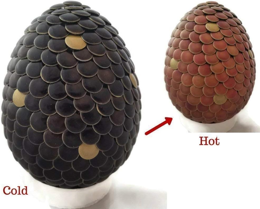Dragon Egg Color Changing Black to Pink 4 inch