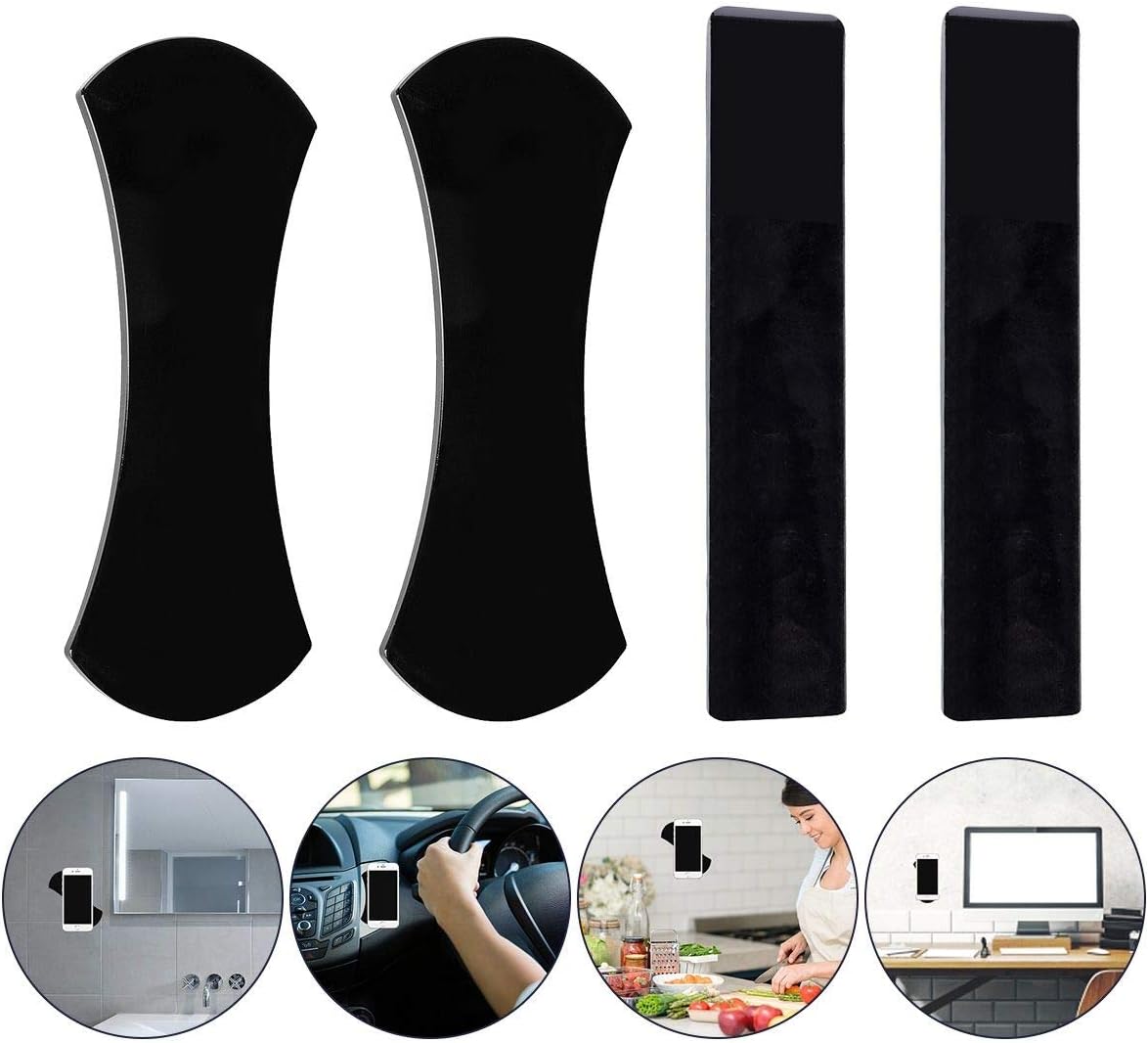 Audew Sticky Gel Pad, Sticky Phone Holder for Car, Mobile Phone Dash-Mounted Holder, Cell Phone Stand Sticker, Nano Rubber Pads Car Mount Anti-Slip Stick to Anywhere (4pack)