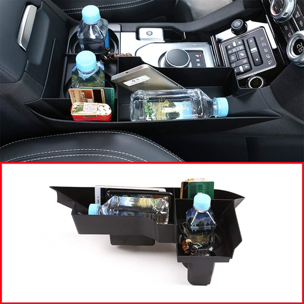 DIYUCAR Black Car Center Console Multifunction Storage Box Phone Tray For Discovery 4 LR4 2010-2016 Left Hand Drive Accessories