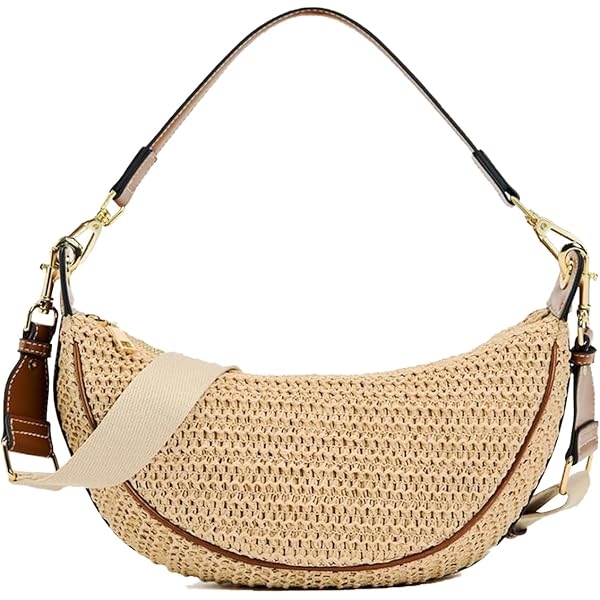 Amazon.com: Straw Crossbody Bags for Women Beach Woven Hobo