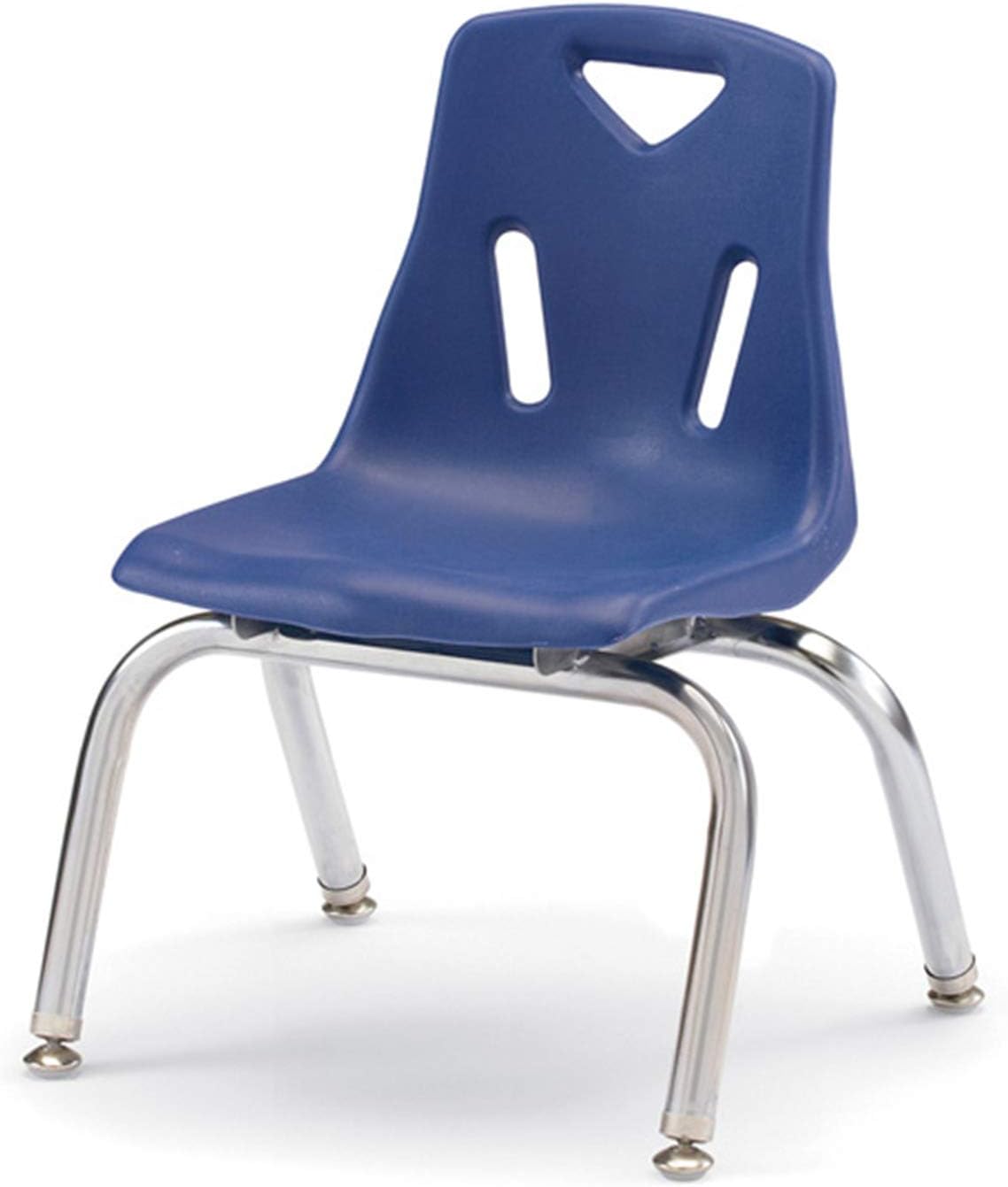 Jonti-Craft 8140JC6003 Berries Stacking Chairs with Chrome-Plated Legs, 10" Height, Blue, Pack of 6: Industrial & Scientific