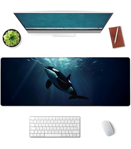 Orca Killer Whale Underwater Mouse Mat Pad Computer PC Laptop Gaming - View #3