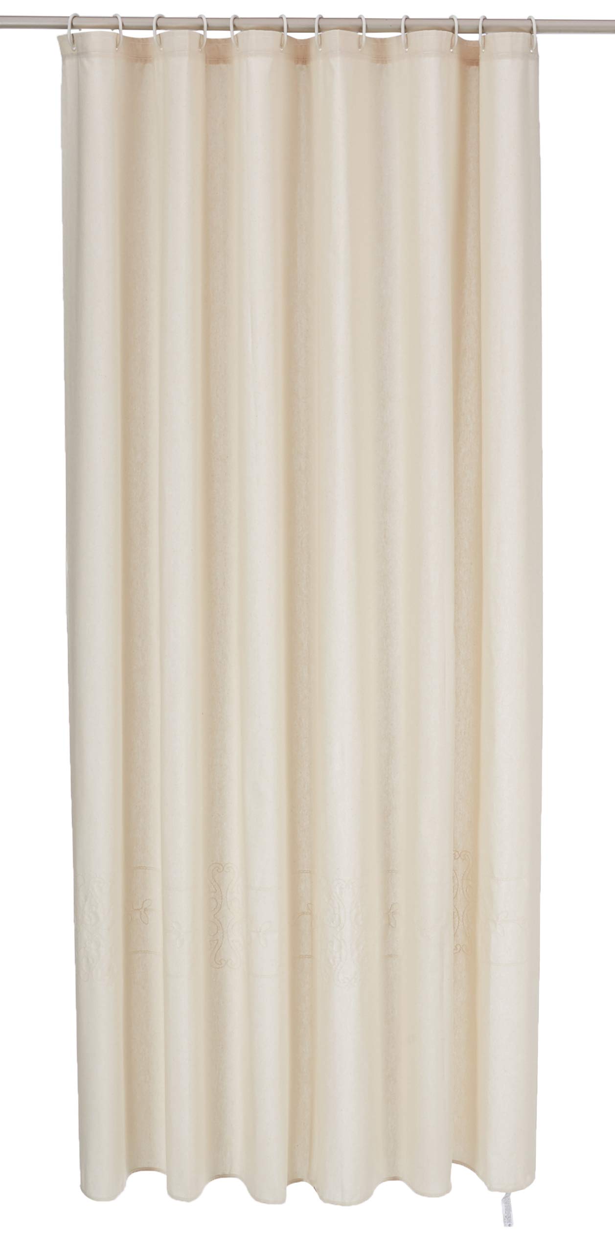 MSV Shower Curtain alg/Pol 180 x 200 Prem. Twine, 200 x 180 cm