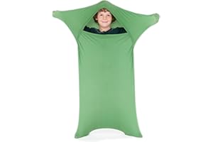 SANHO Premium Sensory Sock Body Sock, Medium, Perfect for Children with Sensory Processing Disorder, Updated Version Updated Version (Green)