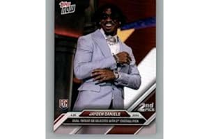 2024 Topps NOW #D-2 Jayden Daniels #2 Draft Pick RC Rookie Washington Commanders NFL Football Trading Card