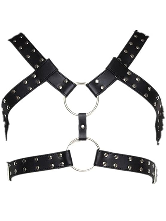 Shawa Herren Gay Harness Geschirre Leder Einstellbar Körper Bondage Fetisch Erotik Brust Geschirr Dessous Sexy Kleidung Reizv