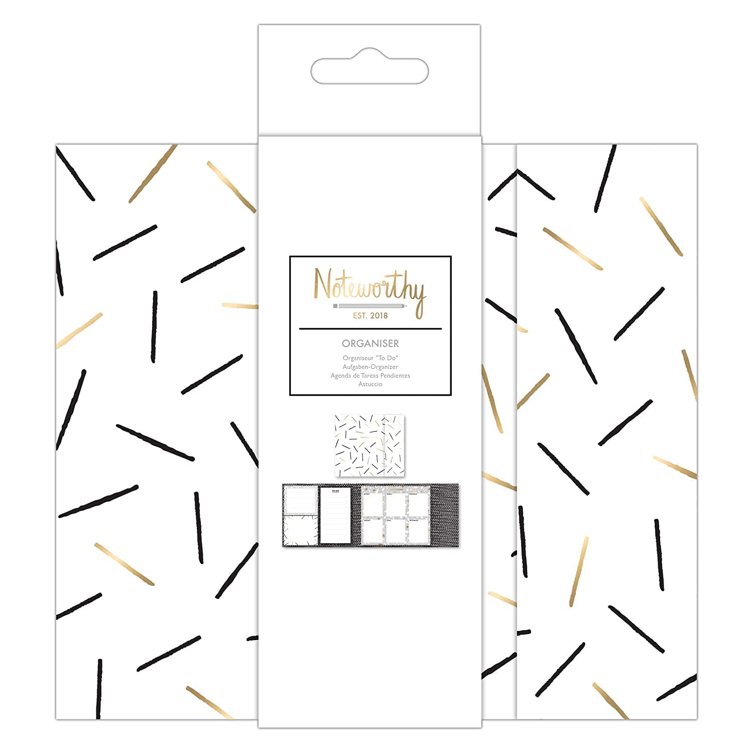 docrafts NOT 101124 Noteworthy Metallic Mono Organiser