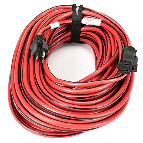 Utilitech 100-ft 13-Amp 120-Volt 1-Outlet 14-Gauge Red/Black Outdoor Extension Cord