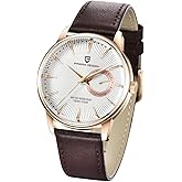 PAGANI DESIGN Men’s Watches Casual Leather Quartz Wrist Watch for Men Waterproof Business Dress Unique Watches Japanese Movement