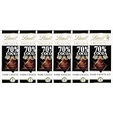 JÁCLER EXCELLENCE 70% Cocoa Dark Chocolate Bar - Chocolate Candy for Christmas and Holidays (6 pack)