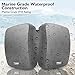 Pyle Outdoor Waterproof Wireless Bluetooth Speaker - 6.5 Inch Pair 2-Way Weatherproof Wall/Ceiling Mounted Dual Speakers w/Heavy Duty Grill, Universal Mount, Patio, Indoor Use PDWR64BTB (Black)