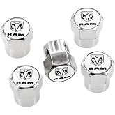 Dodge Ram Chrome Tire Valve Stem Caps Covers (Pack of 5)