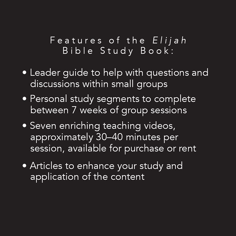 Elijah: Faith and Fire - Bible Study for Women