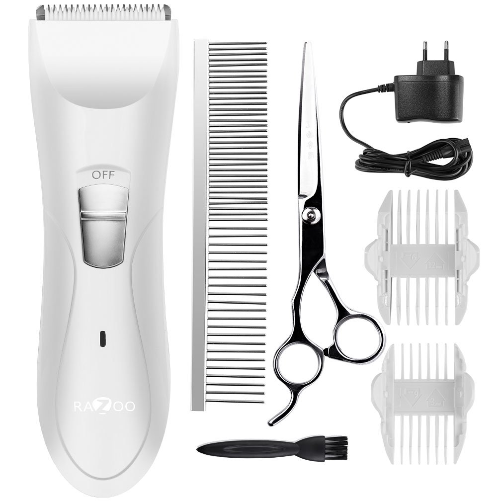 Heavy Duty Pet Hair Clipper Dogs Cats Cordless Professional Grooming Trimming Kit Set