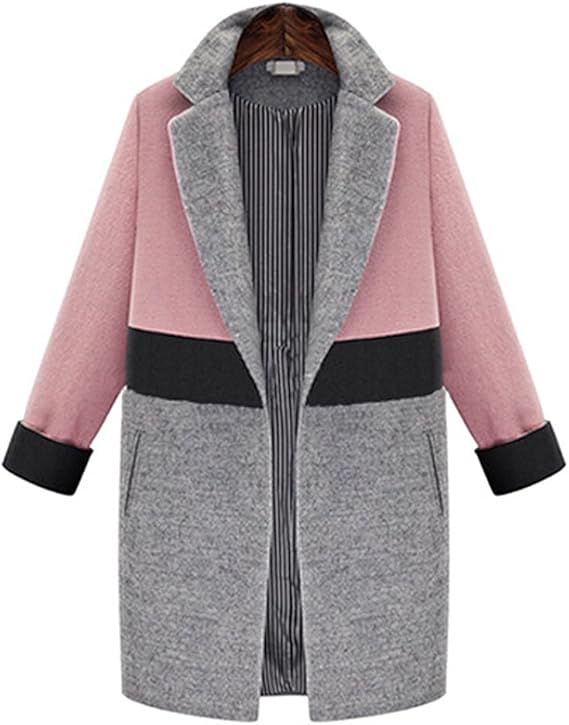 Amazon コート レディースコート チェスターコート ロング丈 ジャケット バイカラー アウター スナップボタン コート ジャケット 通販