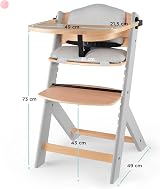 Kinderkraft ENOCK High Chair Pillow Set 2 Cushions Grey view 5
