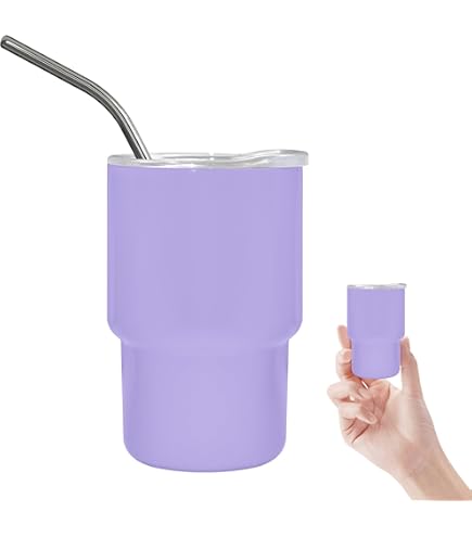 Amazon.com | Set of 2 Mini Tumbler Shot Glasses 3oz Shot