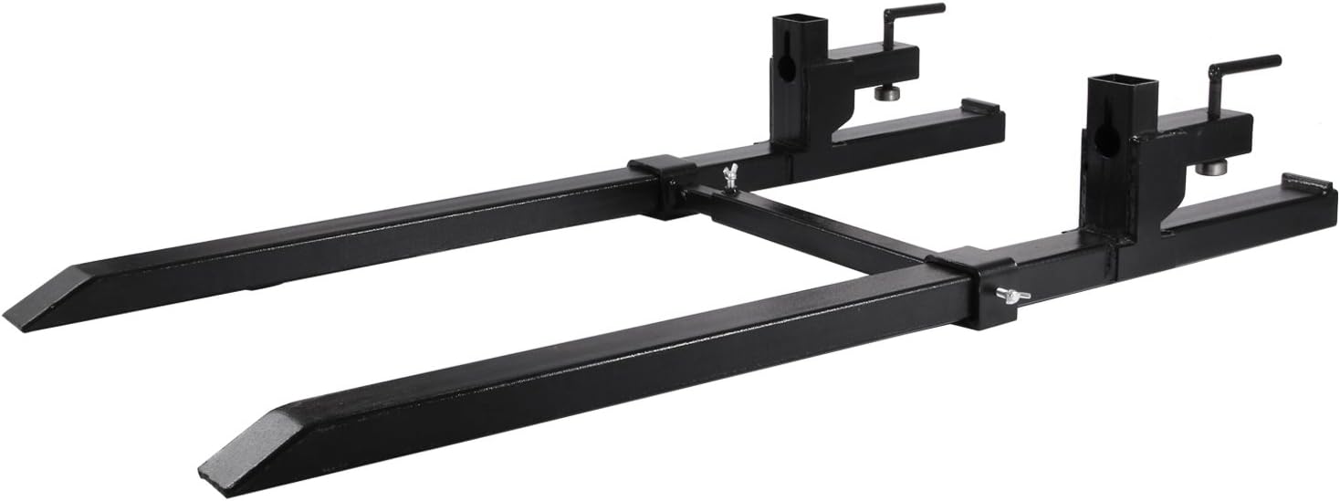 Mophorn Clamp on Pallet Forks 1500LBS 30 Inch Pallet Fork with