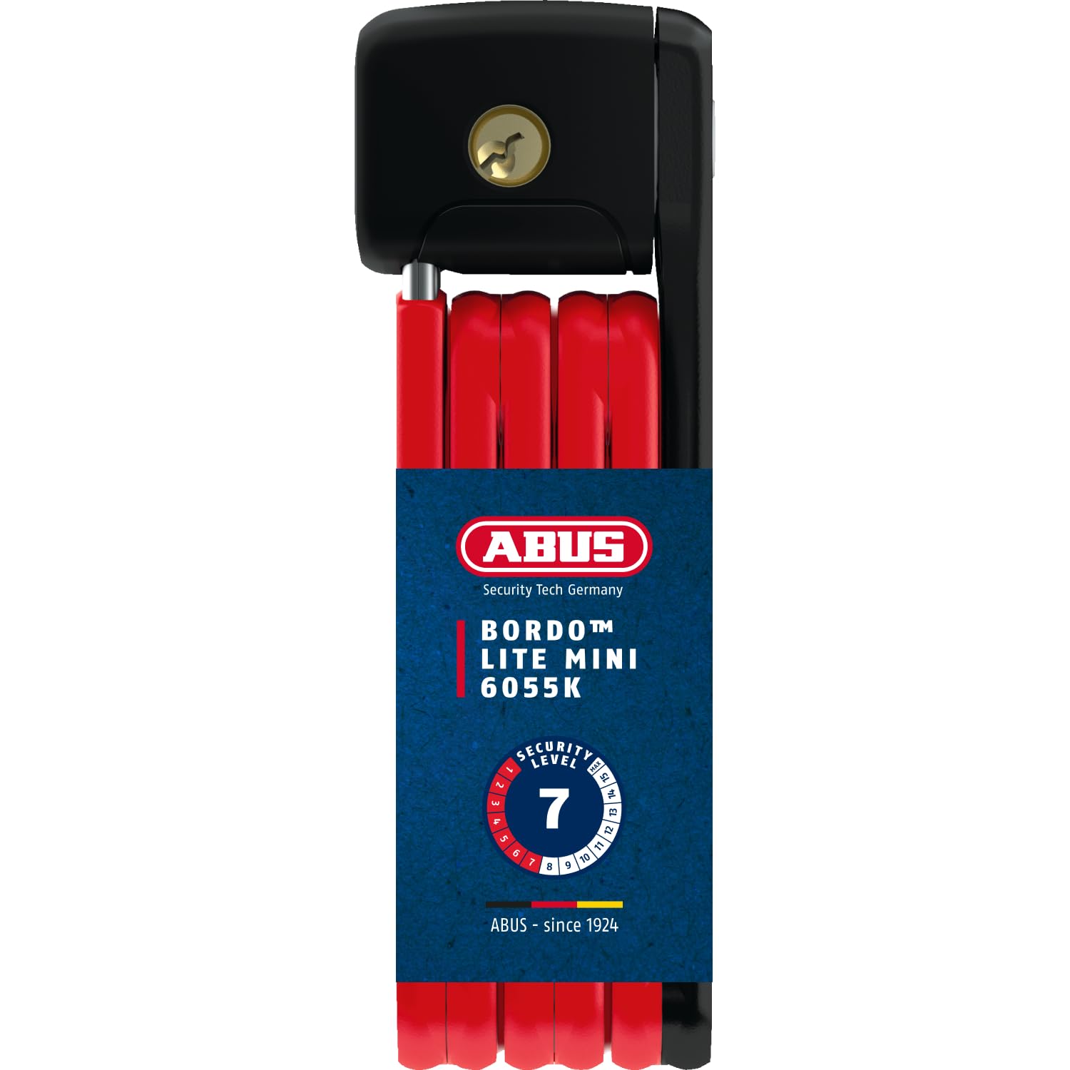 ABUS Bordo Lite Mini 6055/60 folding lock - Extra-light bike lock made of special steel - security level 7