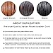 Aobei One Black Cultured Freshwater Pearl Choker Leather Necklace on Genuine Leather Cord Handmade for Girls-16