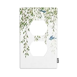 Pznen Eucalyptus Hummingbird Bird Outlet Covers