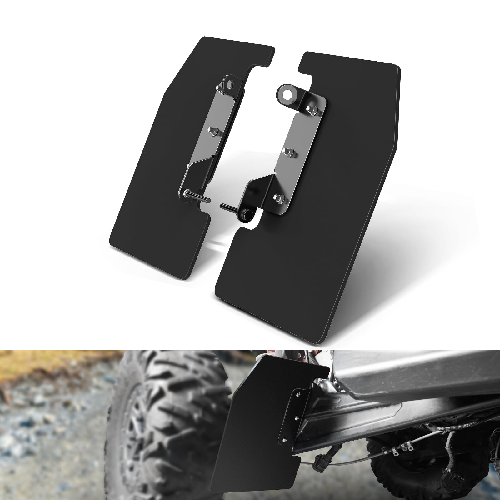 Photo 1 of NICECNC X3 Trailing Arm Guards Mud Guard Compatible with Can Am Maverick X3 4x4 Turbo DPS 2017-2018, X3 Max R 4x4 XRS Turbo DPS 2018-2019, X3 R 4x4 XRS Turbo DPS 2018-2019, Replace for 706002694