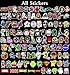 Sanmatic Sticker Pack 100 Pcs, Original Cartoon Character Sticker Pack for Party Supplie,Imagination Creating,Teaching,Bicycle Waterbottle Laptop Trunk Skateboard Personal Object Patches Stickers