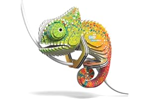 Eugy Chameleon 3D Puzzle, 31 Piece Eco-Friendly Educational Toy Puzzles for Boys, Girls & Kids Ages 6+
