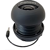 Mini Bass Speaker, mohoss Portable Plug in Speaker with 3.5mm Aux Audio Input, Rechargeable External Hamburger Speaker for iP
