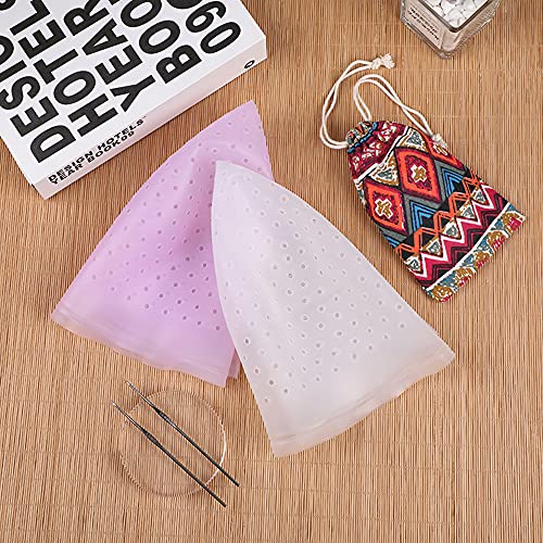 Prepunched Highlight Cap 2 Sets (White and Purple) With Open Holes