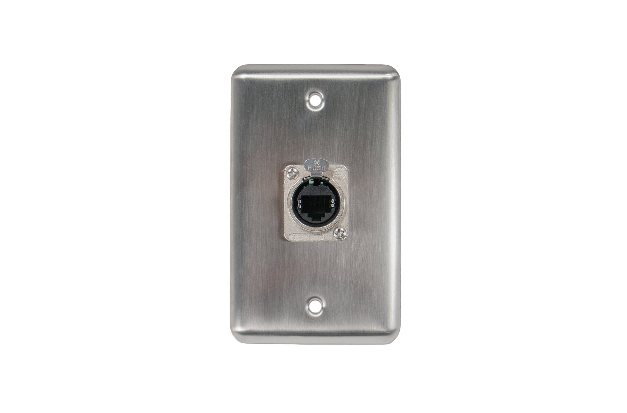 Elite Core Duplex Wall Plate w/1 Tactical Ethernet Pass-through Connection D-1-1E
