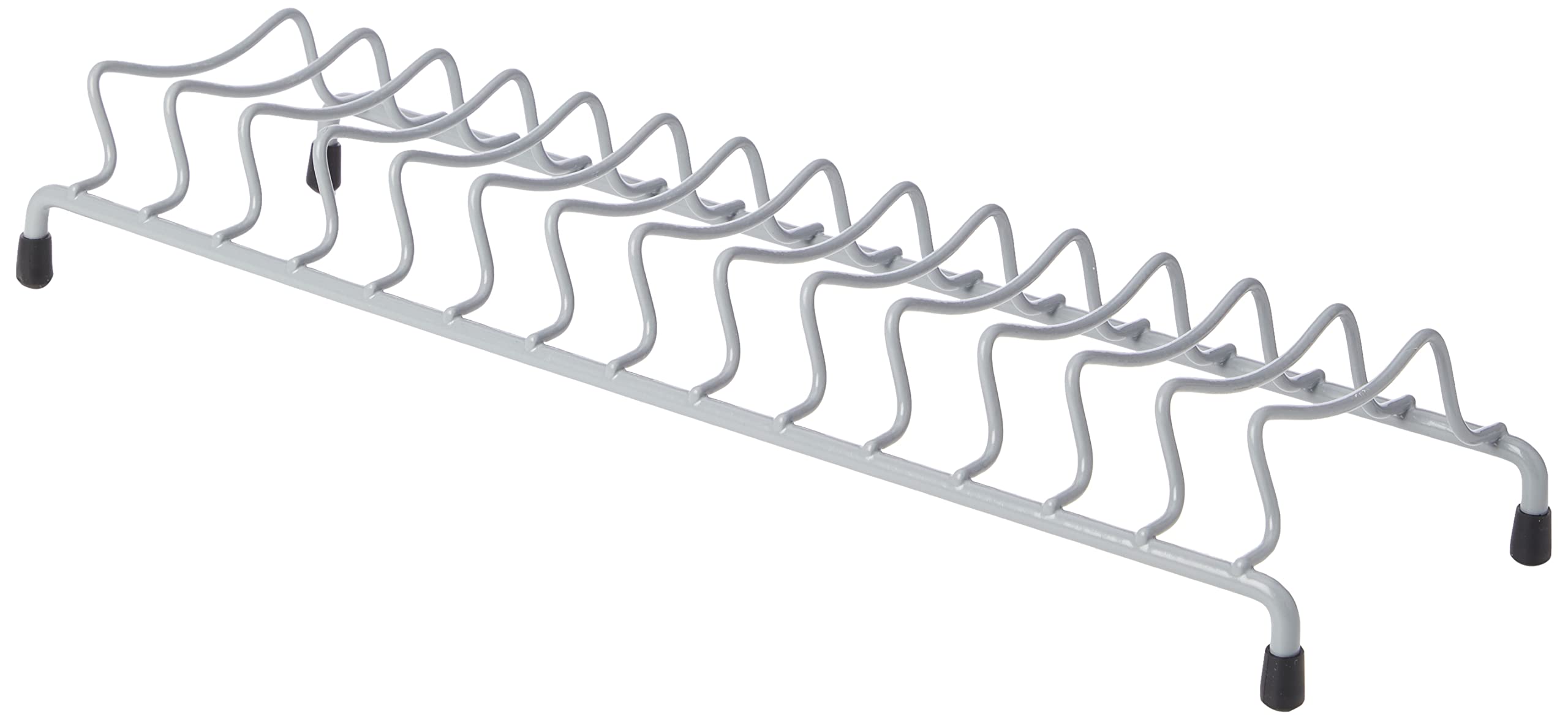 Delfinware 2101 GRY Plate Rack, Metal, Grey, 39.5 x 13 x 6 cm