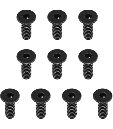 Iexcell 25 Pcs 1/4-20 X 1 Alloy Steel 10.9 Grade Hex Socket Button Head Cap Screws Bolts Kit, Black Oxide Finish