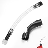 Racing Fuels Filler Hose Gas Can Spout Replacement, Gas Can Nozzle . | Fits VP, JEGS, Scribner &amp; LC2 jugs &middot; Clear body, see fuel flow &middot; Curved anti-spill pour &middot; Built-in filter &middot; No-tool thread-on