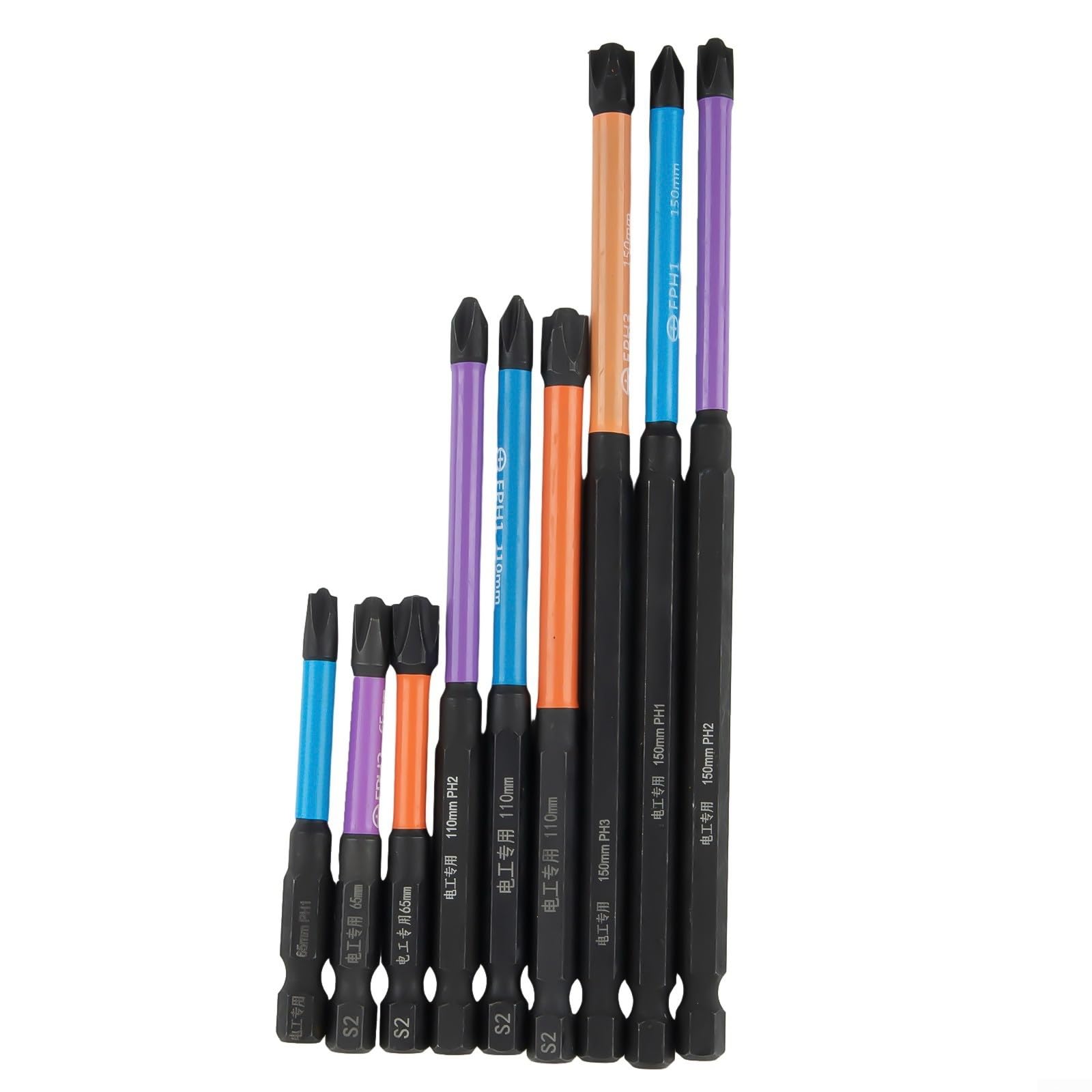 Mua 9 PCS Special Slotted Cross Screwdriver Bit For Electrician FPH1 ...