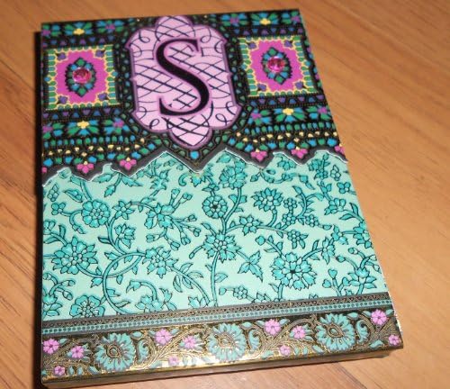 Punch Studios Paisley Monogram Purse Pad (75 Sheets)"S"