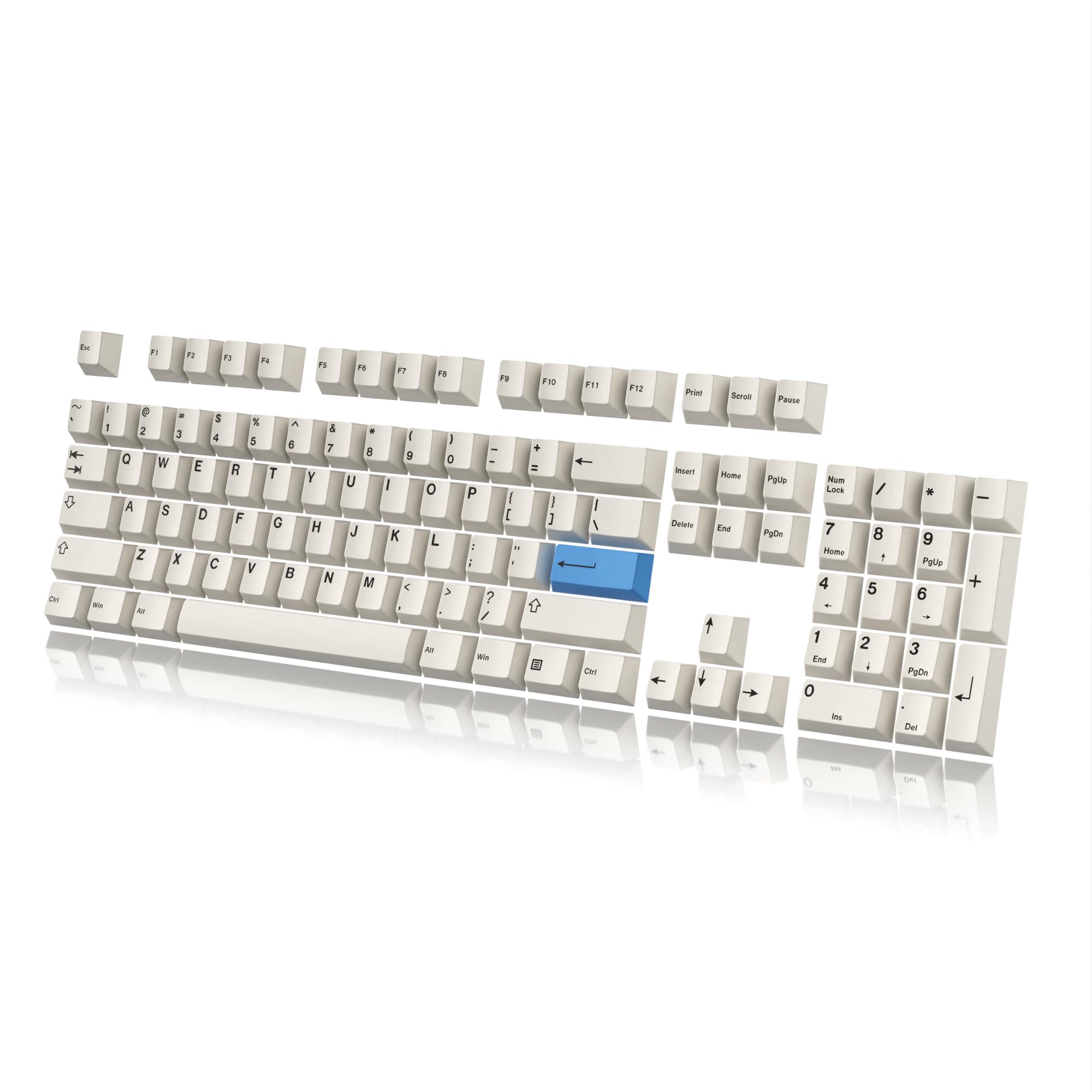 HK GAMING Custom Keycaps | Dye Sublimation PBT Keycap Set for Mechanical Keyboard | 139 Keys | Cherry Profile | ANSI US-Layout | Compatible with Cherry MX, Gateron, Kailh, Outemu | Bow — image 1