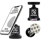 Mob Armor MobNetic Maxx Magnetic Car Phone Holder Mount, Black | USA Assembled, Military-Grade Aluminum, 90lb Pull Force, 90&ordm; Tilt, 360&ordm; Rotation, For iPhones &amp; Androids, Metal Compatibility
