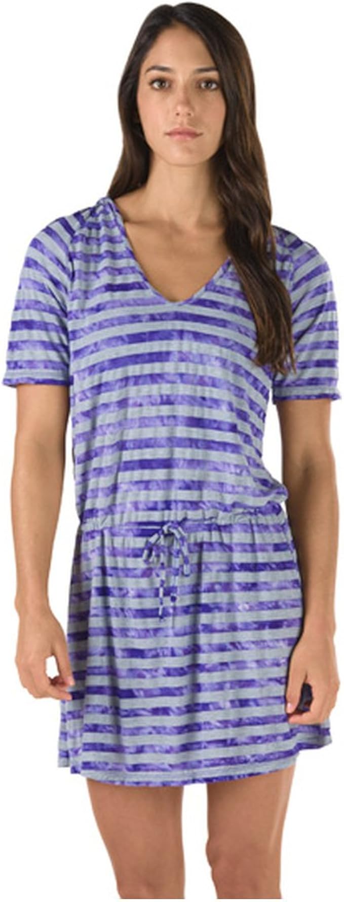 Amazon.com : Speedo Women's Tie Dye Stripe Hooded Cover Up, Royal Purple, Small : Clothing