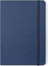 Silvine A5 Executive Hardback Notebook Blue 160 Lined Pages 90gsm Ivory view 1