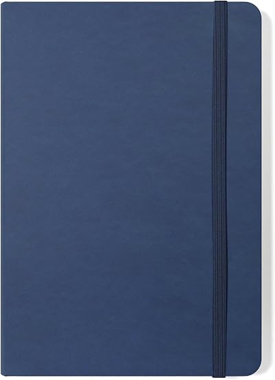 Silvine A5 Executive Hardback Notebook Blue 160 Lined Pages 90gsm Ivory