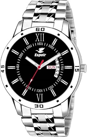 Analog Black Day and Date Dial Mens Watch BlackWDD0507