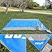 OUSPT Beach Blanket, Sand Free Picnic Outdoor Mat- 78.7''x82.6'' - Pocket Zippered Portable Waterproof Soft Fast Drying Oversize Blanket for 4-7 Persons Travel Camping Hiking (Blue)