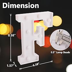 TRONSBOO LED Marquee Sign Light Up Letters, 26