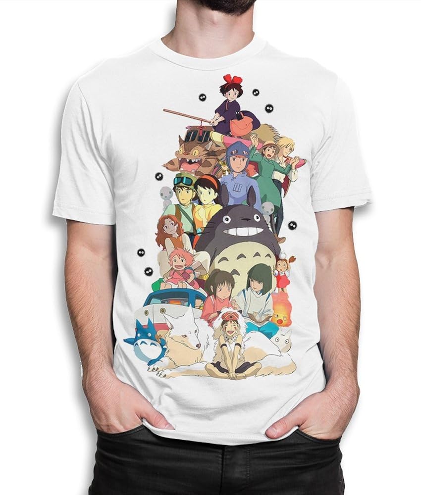 Studio Ghibli Art T Shirt Hayao Miyazaki Tee 1797 Kitilan
