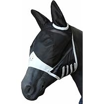 Máscara SUNGOOYUE Para Caballos - Protección UV Y Anti-moscas Con Orejeras