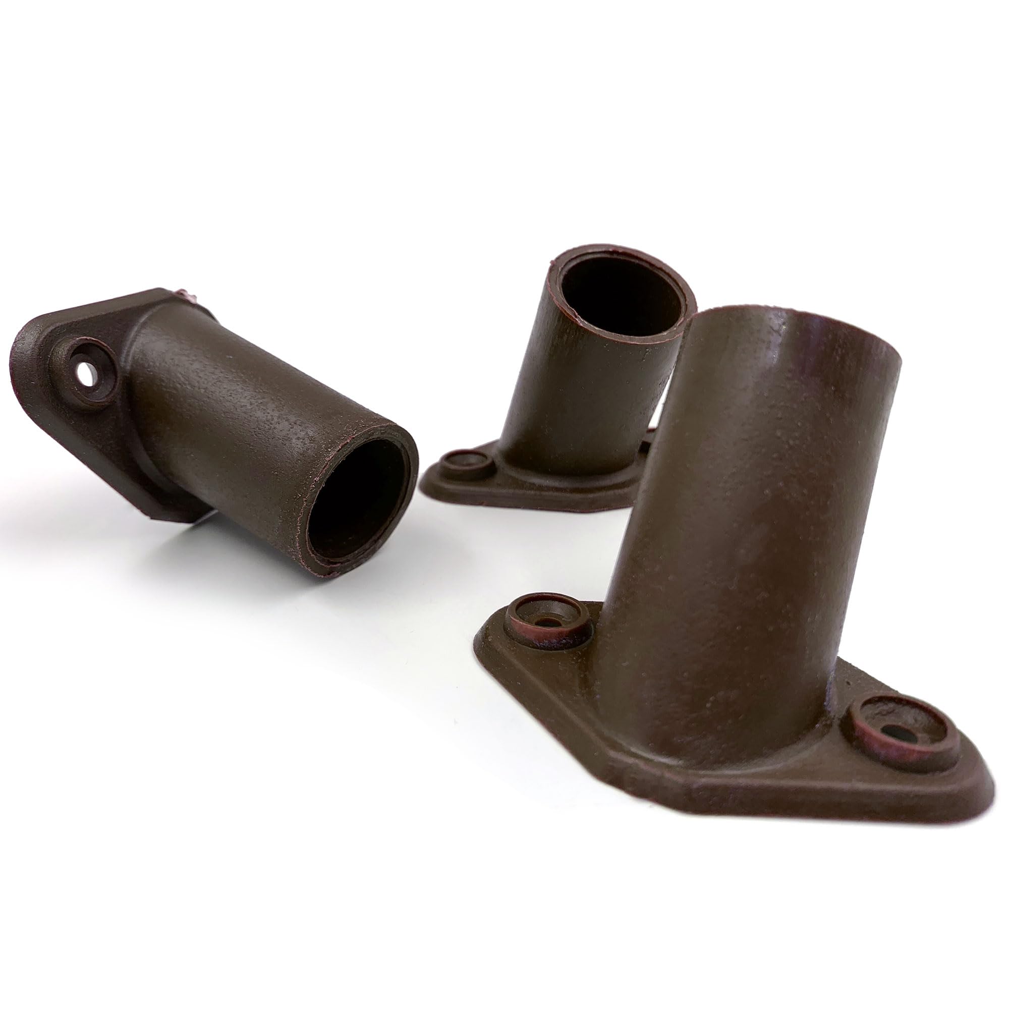 TDBS The Dustpan and Brush Store 3-Pack Plastic Broom Bracket, 2 Screw Holes Heavy Duty Broom Handle Bracket to Support Fixed Push Broom Handle, 15/16” (23mm to 24mm Diameter) Broom Head Bracket