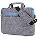 BRINCH Laptop Bag for Men Women Business Briefcase Shoulder Messenger Bag Water Resistant Portable Computer Carrying Sleeve Case Fits 15-15.6 Inch Laptop, Gray